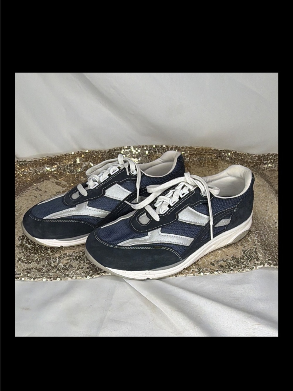 SAS Men's Navy and Silver Casual Sneakers